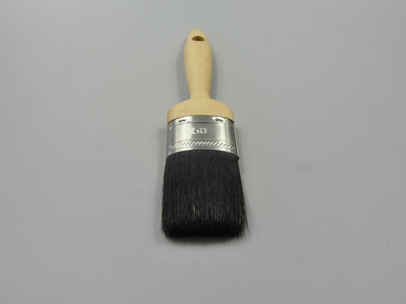 black hard bristle paint brush