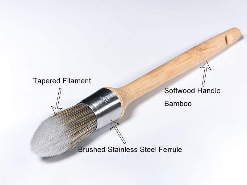 Round sash brush Baoding Yingtesheng Bristle and Brush Making Co., Ltd.