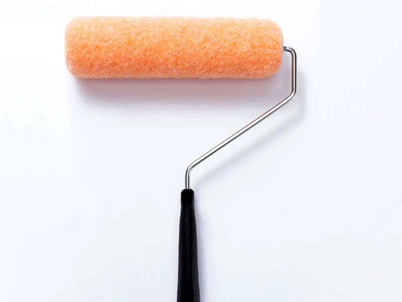 NonShedding Polyester Fabric Paint Roller Brush with Cage Frame